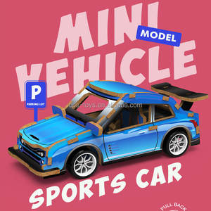 Puzzle en Bois 3D Artisanat Diorama Puzzle Mini Modèle de Voiture de Police Puzzle Jouets - Product Image 6