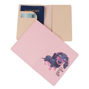 Housse de passeport portable en cuir PU personnalisée, imperméable et antivol, avec décoration florale et design à chaîne - Product Image 3