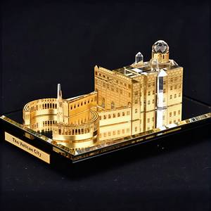 OEMカスタム手作りクリスタルランドマークモデルレーザー彫刻企業ギフト卸売サプライヤーエッフェル塔タージマハル像 - Product Image 3