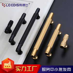 Lcedis <b>Wardrobe</b> Handle Bar Aluminum Alloy Minimalist Drawer Cabinet Hardware Gold Finish - Product Image 4