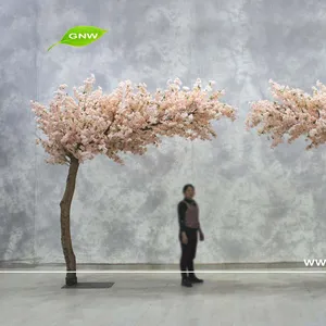 9ft Background Arch Cherry Blossom Wood Trunk Decoration Pink Reception Wedding Artificial Maple Tree