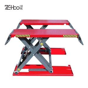 Taşınabilir 4000kg orta katlı hidrolik araba makaslı asansörler çift silindir 1.2m 110v/220v/380v araba asansörleri - Product Image 2