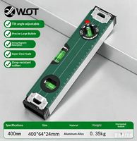 Niveau multifonctionnel industriel en aluminium moulé sous pression, anti-chute, à aimant puissant, haute précision 0,5 mm, format compact