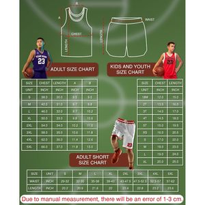 Conjunto de Uniforme de Baloncesto Personalizado con Nombre de Equipo, Número y Logotipo, Unisex para Adultos, Cuello en V, Impresión por Transferencia de Calor - Product Image 3