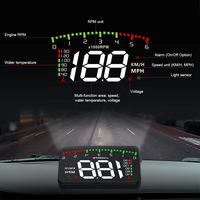 WiiYii Factory Universal OBD2 A900 Head-up-Display LED-Geschwindigkeit messer Plug & Play Windschutz scheibe HUD für Autos