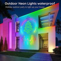 5050 SMD 15M Lampu LED Fleksibel Pintar untuk Ruangan, Lampu Bar LED Tahan Air IP65 / Lampu Strip LED RGB