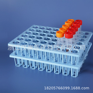 ชั้นวางหลอดทดลองฮันคัง 48 ช่อง ขนาด 20 มล. 30 มล. ทำจากพลาสติก สำหรับใช้ทางการแพทย์ - Product Image 3