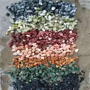 Natural Multi Colored River Rocks Stones Polished Pebbles Cheap Aquarium Mixed Color River Rock For Garden Decoration