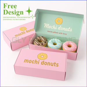 Bán buôn tùy chỉnh in bong bóng Waffle Cone hộp giấy sáp tráng dùng một lần Waffle Hộp bao bì cho món tráng miệng Takeaway - Product Image 3