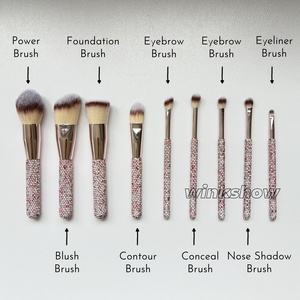 Juego de Brochas de Maquillaje Completas de 9 Piezas con Envío DDP, Diseño Vegano, Brochas de Maquillaje Sintéticas, Juego de Brochas de Maquillaje de Marca Privada Personalizada - Product Image 5