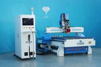 Routeur CNC Blue Elephant 1325 ATC avec tête laser et moteur servo pour la gravure sur bois, la fabrication d'enseignes en acrylique et la publicité