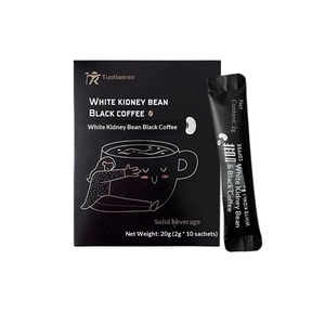 Café Negro <span class=keywords><strong>en</strong></span> Polvo con Frijol Blanco, 0 Azúcar, 0 Grasa, Venta al por Mayor Directa de Fábrica, Instantáneo, Americano, Yunnan, <span class=keywords><strong>Grano</strong></span> Pequeño, OEM, Bolsa de 20g - Product Image 5