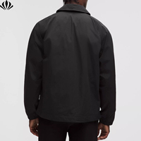 Blousons d'entraîneur personnalisés en polyester à col roulé, coupe décontractée, coupe-vent, avec sequins et poches sur les manches, pour hommes, vente en gros