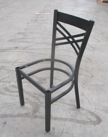 Chaise d'intérieur moderne et bon marché en métal pour salle à manger, hôtel et école, meubles de restaurant au design chinois