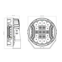Feux de travail LED 2026 9 pouces 140W, feux auxiliaires de conduite, antibrouillard, feux de remorque, projecteurs LED, feux de conduite tout-terrain