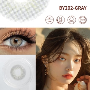 Lentes de Contacto de Color Verde Grisáceo Más Vendidas al por Mayor, Lentes de Contacto Semestrales con Graduación Más Vendidas para Mujeres del Este - Product Image 3