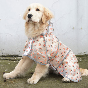 Impermeable para perros grandes, abrigo con capucha para mascotas, para Golden Retrievers, Labradors, estampado de setas, uso en las cuatro estaciones - Product Image 2