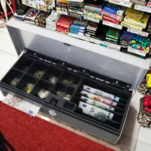 Tùy Chỉnh Kim Loại Tiền Mặt Hộp An Toàn Với Tự Động Đếm & Phân Loại 12 Inch Thiết Kế Cầm Tay Bán Buôn Tiền Lưu Trữ - Product Image 1