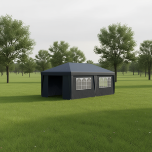 Tente de réception Db Pop Canopy 10 x 19,5 pieds, hauteur réglable, légère, avec parois latérales, utilisation en extérieur quatre saisons - Product Image 2