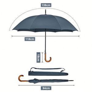 Design Wholesale Automatic Promotion Extra Large Factory Large Straight Umbrella Straight Umbrella With Your Logo - Product Image 5