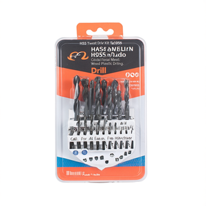 Kit de forets hélicoïdaux HSS TA1055, forets HSS et HSS-Co pour le perçage du métal, du bois et du plastique - Product Image 2