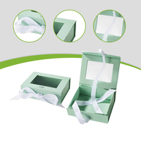 Boîte-cadeau magnétique personnalisable Emballage en carton à fenêtre transparente écologique pour crème pour le visage Shampooing pour cils Impression en relief