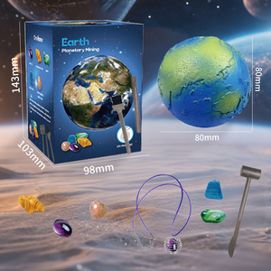 <span class=keywords><strong>Kit</strong></span> de collection de planètes, jouets éducatifs STEM, projets scientifiques d'archéologie et de géologie, cadeau, <span class=keywords><strong>kit</strong></span> de fouille de pierres précieuses avec outils de minier - Product Image 6