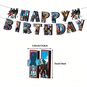 Haut-parleur Skibidi Toilet, caméra TV, décoration, cadeau, jouets pour enfants, garçons, bannière, décoration de gâteau, drapeaux, <span class=keywords><strong>joyeux</strong></span> <span class=keywords><strong>anniversaire</strong></span>, fête d'anime, ballons - Product Image 4