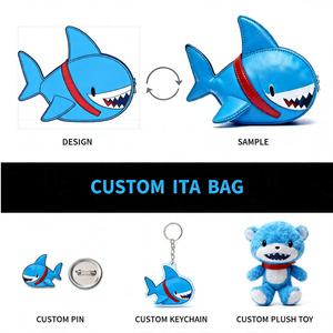 Bolso Ita con Forma Personalizada, Servicio de Diseño Completo, Bolso Ita con Diseño de Acuario, Color Azul Suave, Bolsos de Mano para Mujer en Venta - Product Image 3