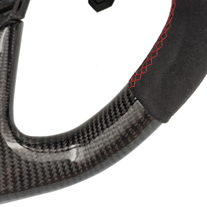 Volante de Coche con Calefacción, Importado, de Fibra de Carbono y Gamuza con LED, para <span class=keywords><strong>Audi</strong></span> S4 B8.5 S6 C7 Q7 TT Mk3 A4 B9.5 A6 C7 - Product Image 4