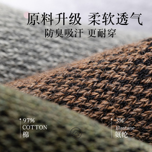 Pure Cotton Breathable Boat Socks Low Cut Color Blocked Anti-Slip Men's Summer Socks - Product Image 5