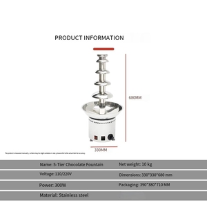 <span class=keywords><strong>Fontaine</strong></span> à <span class=keywords><strong>chocolat</strong></span> pour restaurant, machine à cascade de <span class=keywords><strong>chocolat</strong></span> en acier inoxydable - Product Image 3