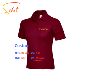 Sifot venta al por mayor de impresión personalizada Rugby bordado para camisa poliéster/algodón antiarrugas de punto para hombres Logotipo de alta calidad - Product Image 1