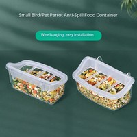 Mangeoire à oiseaux KWS durable et résistante aux éclaboussures, en plastique, pour cage, distributeur de nourriture pour pigeons, oiseaux et poulets