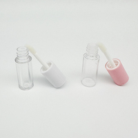 Grossiste d'Usine Professionnel: Contenant de Brillant à Lèvres Rond Blanc Rose 1,2 ml 3 ml, Mini Tube Cosmétique de Maquillage, Tube de Brillant à Lèvres Vide