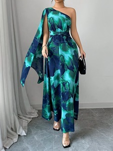 Modisches und elegantes Damenkleid mit asymmetrischem Ausschnitt und Farbverlauf-Print, Freizeitkleid für Damen - Product Image 6