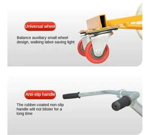 Carro de tambor de aceite de rueda neumática portador de tanque de combustible Carro de tambor de aceite manual - Product Image 2