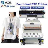 Impresora Digital de Rollo LETOP I3200 A1, 4 Cabezales de Impresión, Impresora de Inyección de Tinta DTF de 60 cm/24 Pulgadas, Plotter DTF para Película PET
