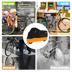 Housse de vélo pliable en polyester durable, écologique, imperméable et anti-UV pour vélos de croisière, VTT/vélos de route et vélos électriques - Product Image 4