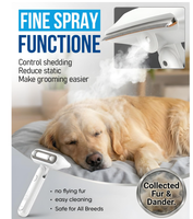 Produit tendance Accessoires pour animaux de compagnie Brosse à eau pour toilettage des animaux 180 °   Peigne rotatif anti-puces pour le massage, le bain et le nettoyage des chats et des chiens