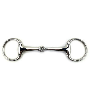 Bocado holandés elíptico de tres anillos con bocado de acero inoxidable en oferta en línea - Product Image 3