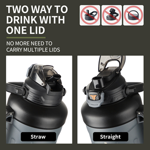 Bottiglia Termica Personalizzata da 1650ML, Termos Isolato a Doppia <span class=keywords><strong>Parete</strong></span> in Acciaio Inox 316, Grande Capacità per Adulti, Viaggi ed Escursioni - Product Image 4