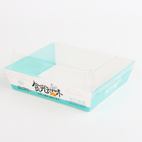Caja de Pastelería Desechable de Papel Libre de PFAS con Tapa Transparente, Fabricante de Envases de Alimentos Ecológicos Resistentes a la Grasa, China
