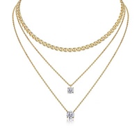 Collier ras du cou superposé trois couches style français avec perles, pour femme, style simple et léger, tendance Ins, luxe discret, idéal pour l'été