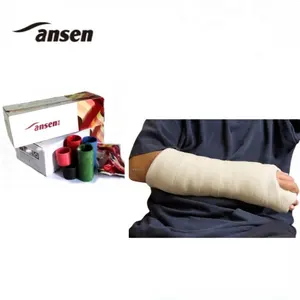 2024 Trends Hospital Consumables Medical Polymer Bandage Fibreglass Orthopaedic Casting Tape for Fracture