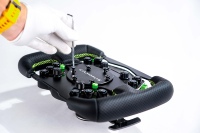 Volant CAMMUS GT2 avec panneau en fibre de carbone, volant multifonctionnel filaire, contrôleur de jeu