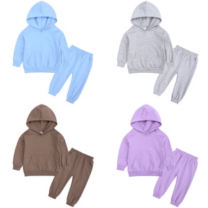 Conjuntos de <span class=keywords><strong>Ropa</strong></span> Deportiva para Bebés y Niños Pequeños, Primavera-Otoño 2022, Sublimación Sólida, Trajes Deportivos para Niños y Niñas - Product Image 1