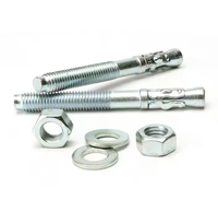 Ancre à coin en acier au carbone Yph de haute qualité, galvanisée, plaquée zinc, système en pouces, norme DIN, ancre à coin pour la construction
