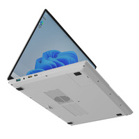 Portátil Empresarial Súper Económico N150 de Pantalla Dual de 15.6 Pulgadas + 7 Pulgadas, Windows 11 Pro, Computadora Portátil Intel con Teclado Inglés Retroiluminado