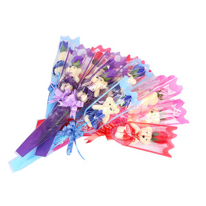 Conjunto <span class=keywords><strong>de</strong></span> regalo <span class=keywords><strong>de</strong></span> flores barato al por mayor, regalo del Día <span class=keywords><strong>de</strong></span> <span class=keywords><strong>la</strong></span> <span class=keywords><strong>madre</strong></span>, flor <span class=keywords><strong>de</strong></span> jabón rosa - Product Image 6